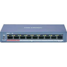 Hikvision DS-3E0109P-E/M(B) PoE свитч 8-портовый