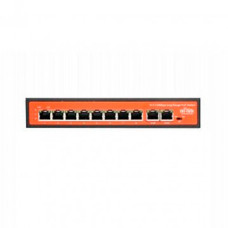 Сетевой коммутатор Wi-Tek WI-PS210,Коммутатор неуправляемый РоЕ 120Вт,порты 8 РоЕ FE+2FE,режим 250 м
