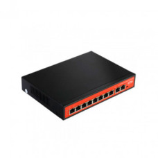 Сетевой коммутатор Wi-Tek WI-PS210G,Коммутатор неуправляемый РоЕ 120Вт,порты 8 РоЕ FE+2GE,режим 250